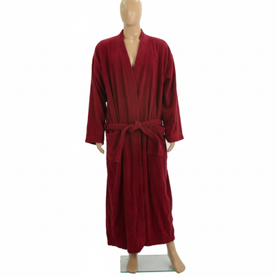 Frotee hommikumantel XL, bordoopunane