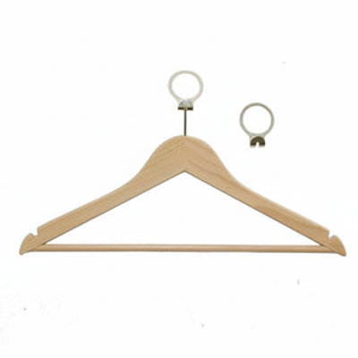 Vargusevastane riidepuu logoga, hele puit