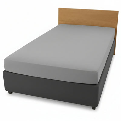 Voodilina kummiga 90 x 200 cm, trikotaaž, hall