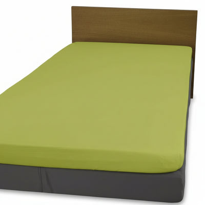 Voodilina kummiga 90 x 200 cm, trikotaaž, heleroheline