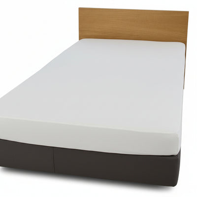 Voodilina kummiga 90 x 200 cm, trikotaaž, valge